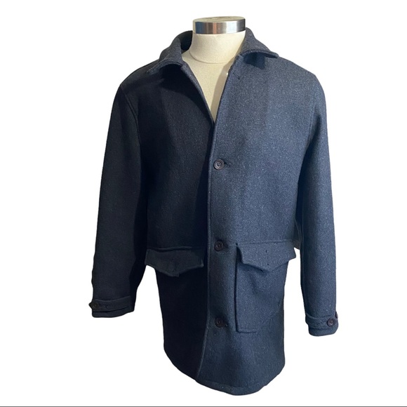 Levi's Other - Levi’s Charcoal Grey 4-Button 100% Cotton Lined Heavy Warm Peacoat Jacket Men L